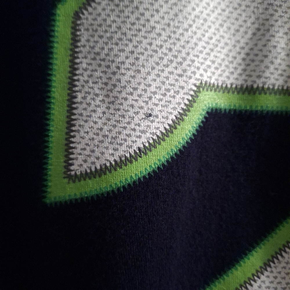 Alstyle Navy Seahawks 12th MAN Fan  Jersey Style T-Shirt Size-XL - Picture 3 of 5